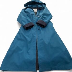 Vintage London Fog Blue Long Trench Coat